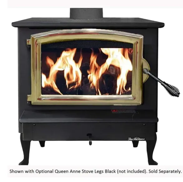 Buck Stove Model 74 2,600 sq. ft. Non-Catalytic Wood Burning Stove with Door New