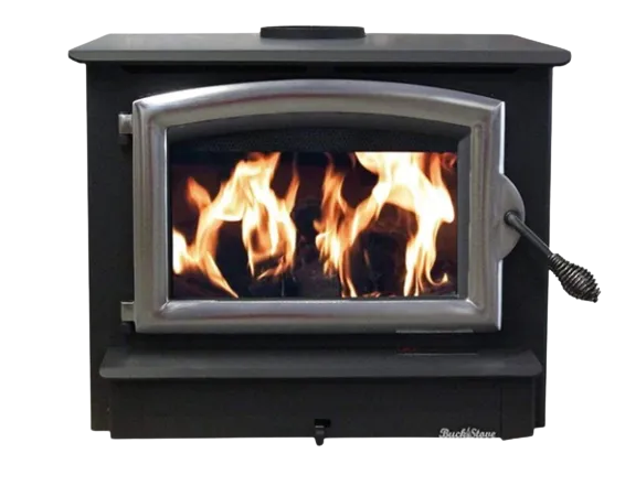 Buck Stove Model 74 2,600 sq. ft. Non-Catalytic Wood Burning Stove with Door New