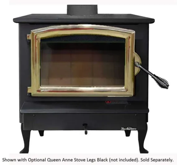 Buck Stove Model 74 2,600 sq. ft. Non-Catalytic Wood Burning Stove with Door New