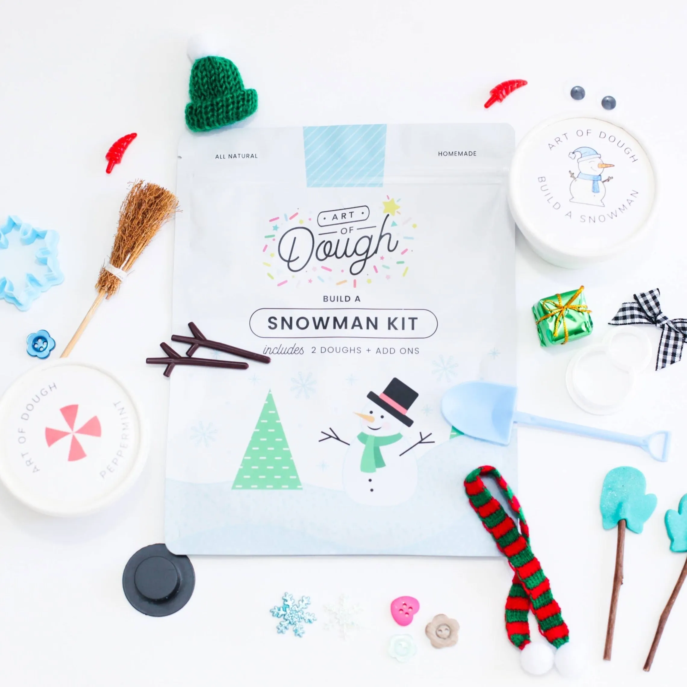 BUILD A SNOWMAN PLAYDOUGH KIT