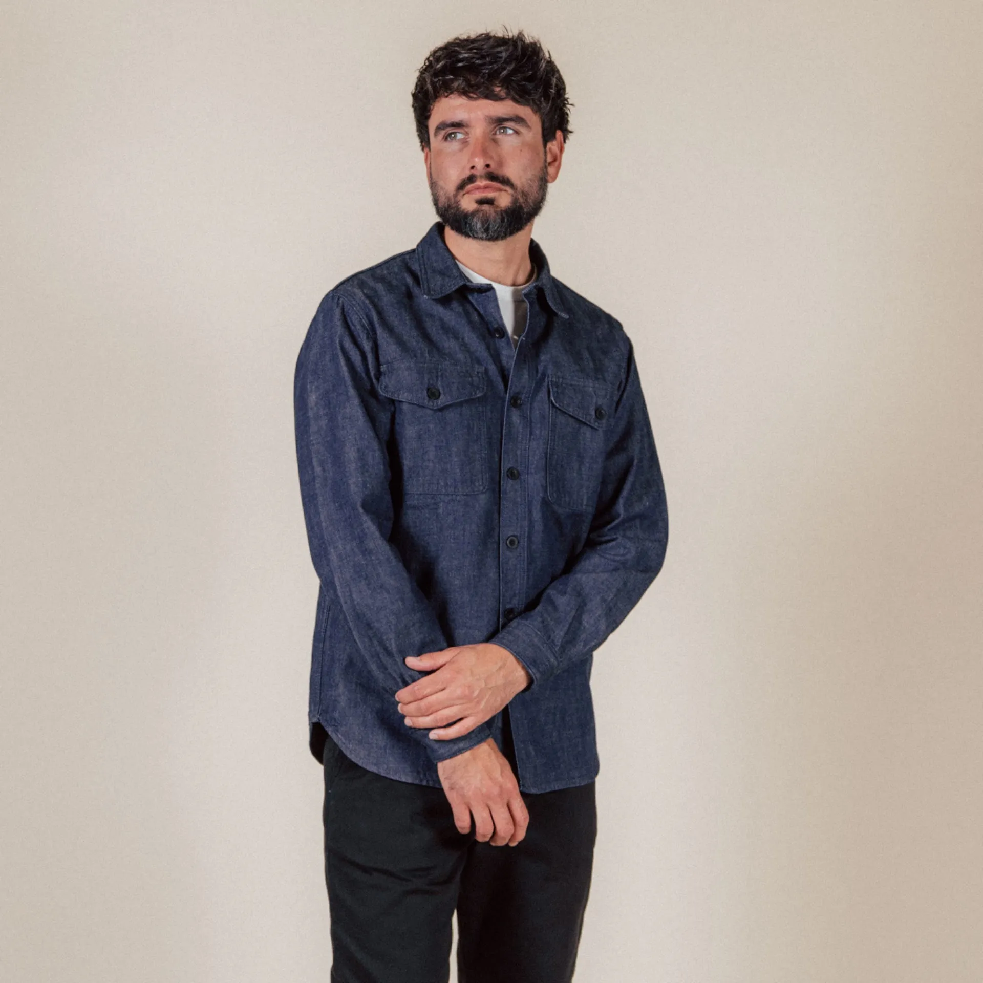 BWS-04 SCOUT OVERSHIRT 10 oz. tinted denim [CORE]