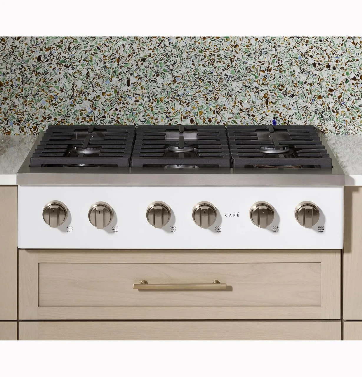 Cafe CGU366P3TD1 Caf(eback)™ 36" Commercial-Style Gas Rangetop with 6 Burners (Natural Gas)