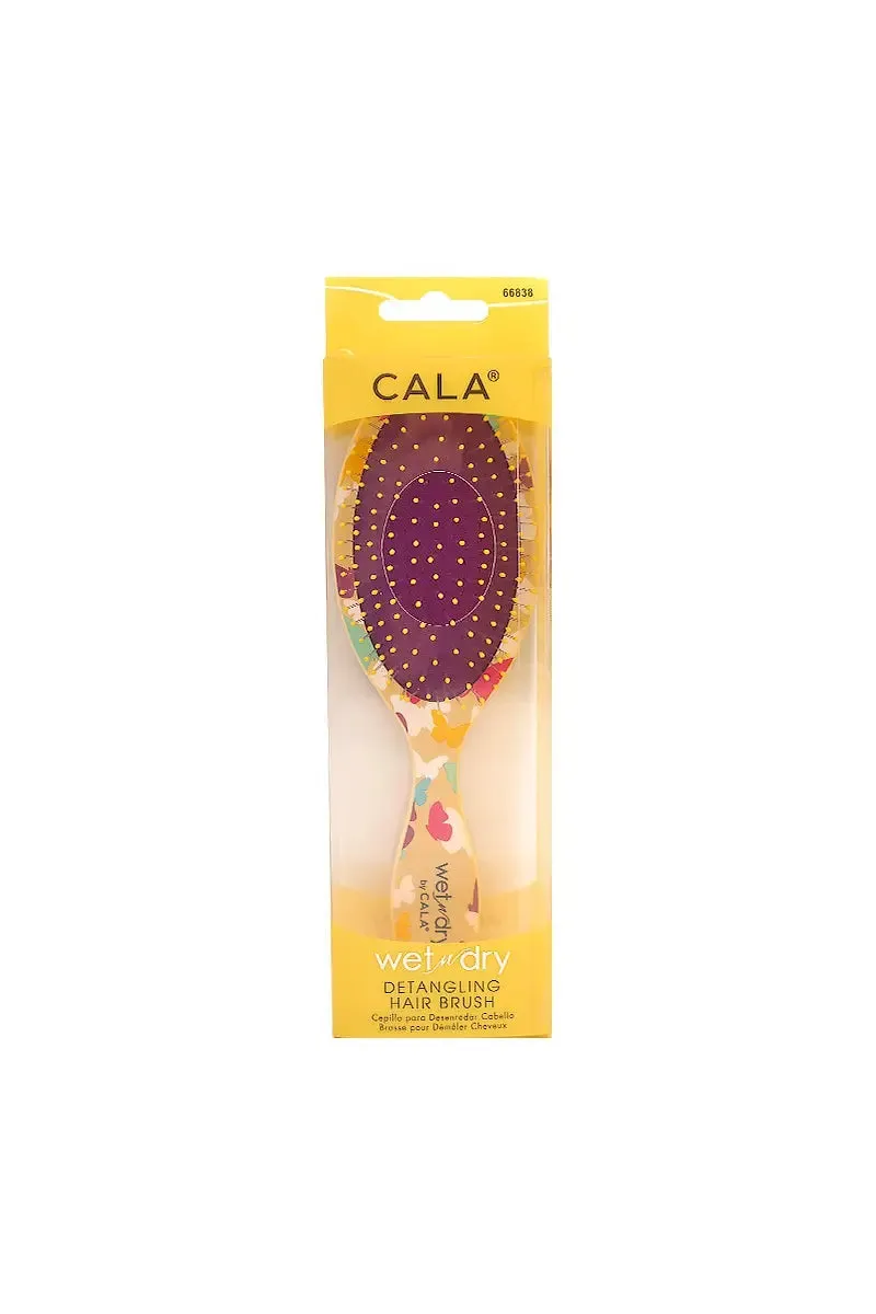 CALA Wet-N-Dry Detangling Hair Brush - Butterfly Stamp