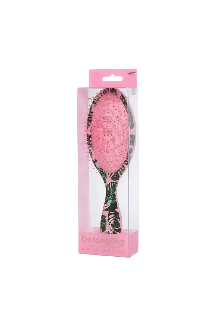 CALA Wet-N-Dry Detangling Hair Brush - Tropical Palm