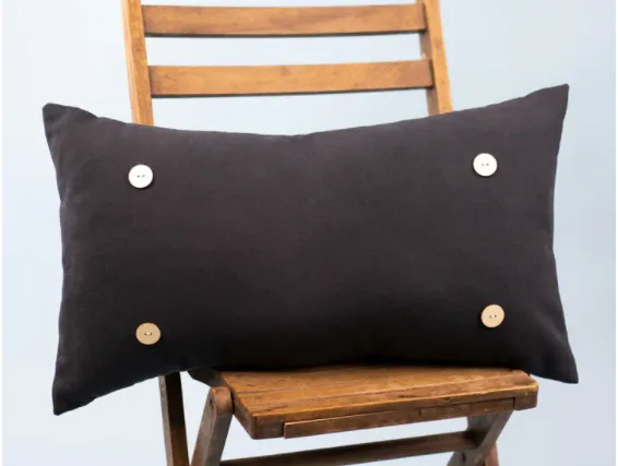 Canvas Button Pillow