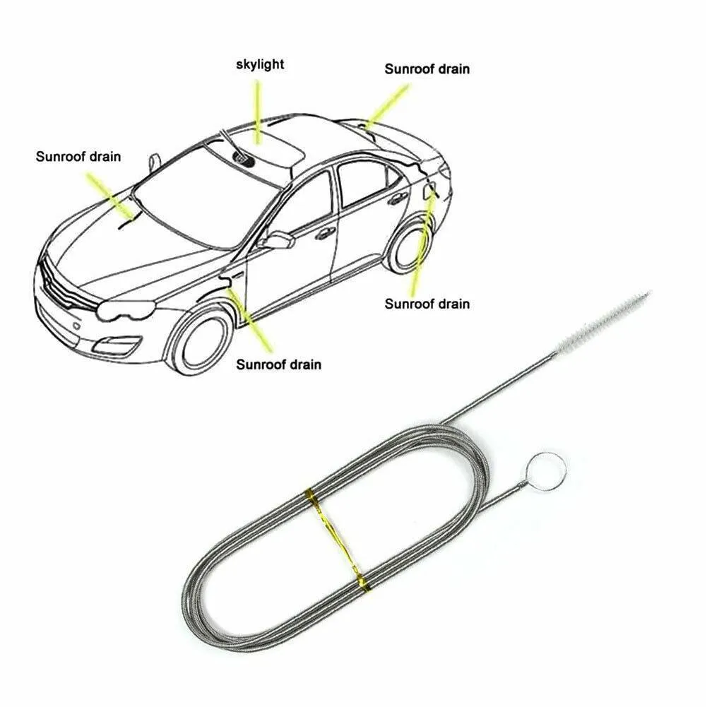 Car Drain Hole Cleaning Brush Tool