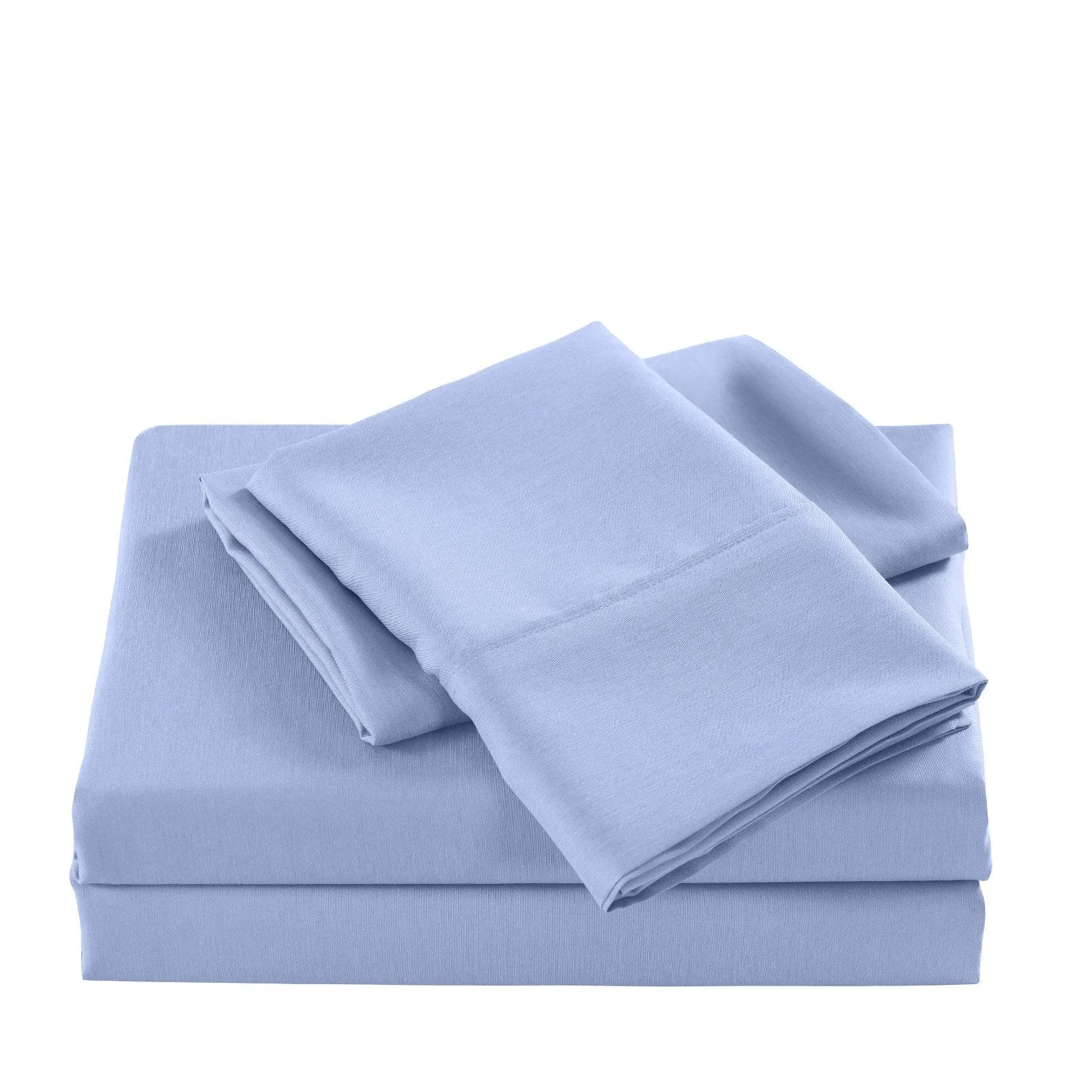 Casa Decor 2000 Thread Count Bamboo Cooling Sheet Set Ultra Soft Bedding King Light Blue