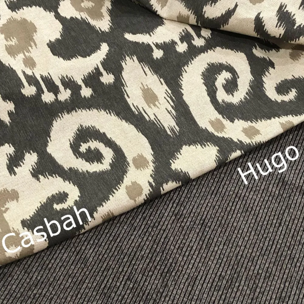 Casbah Charcoal Taupe Beige Ethnic Ikat Pillow Cover (Made from Lacefield Designs Fabric)