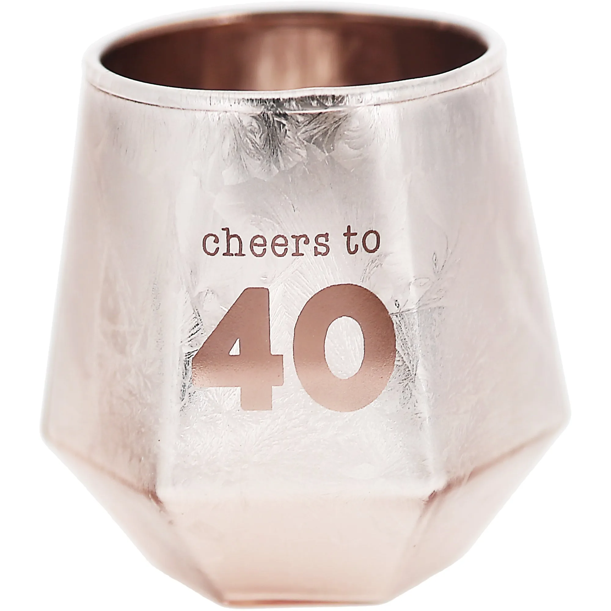 Cheers to 40 3 oz Geometric Shot Glass