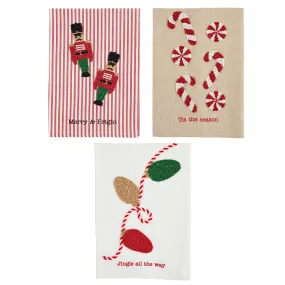 Christmas Beaded Towels in Assorted Styles