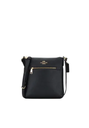 Coach Mini Rowan File Bag CE871 With Crossgrain Leather In Black