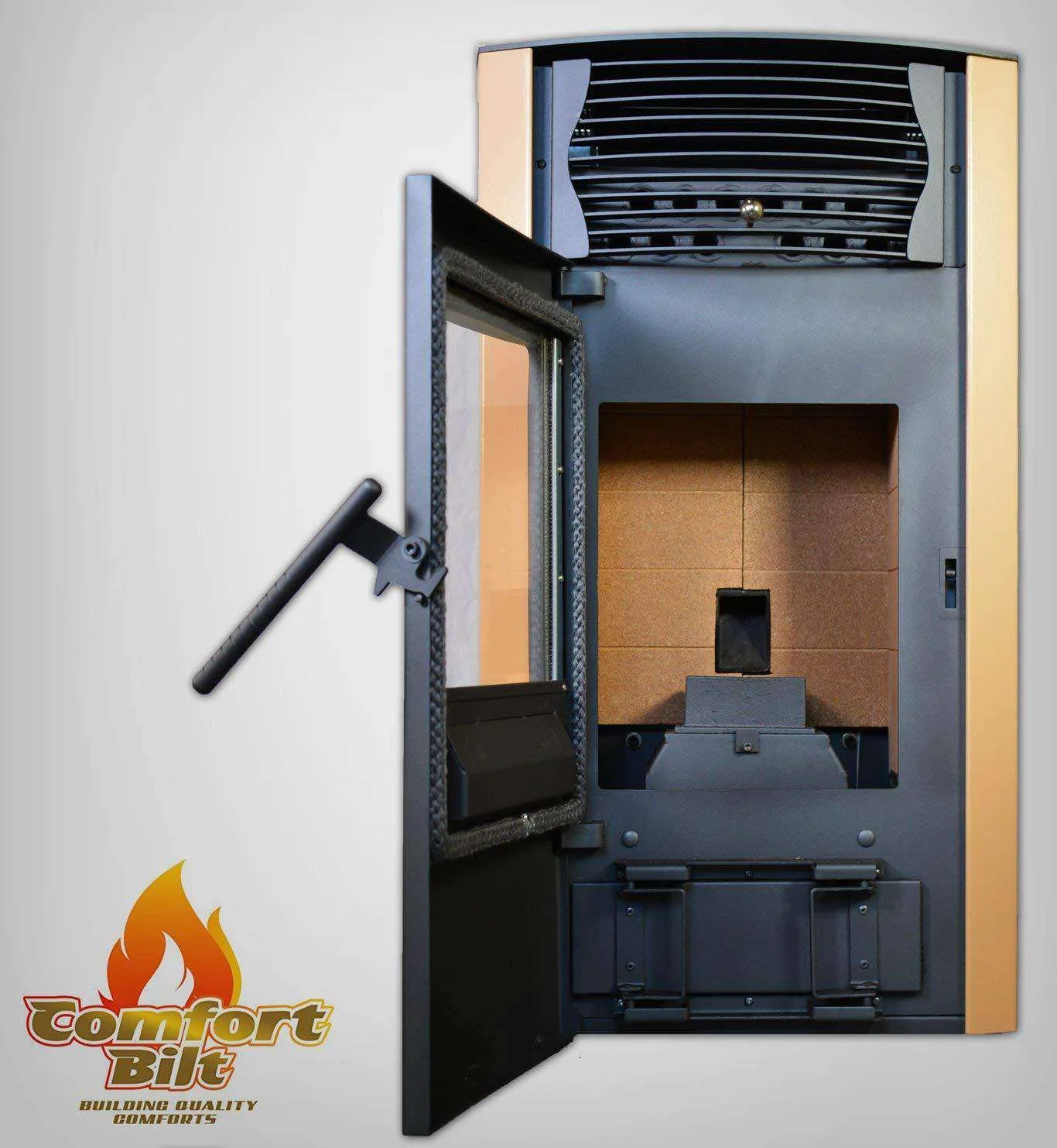 ComfortBilt HP50 2,200 sq. ft. EPA Certified Pellet Stove Auto Ignition 47 lb Hopper Apricot New