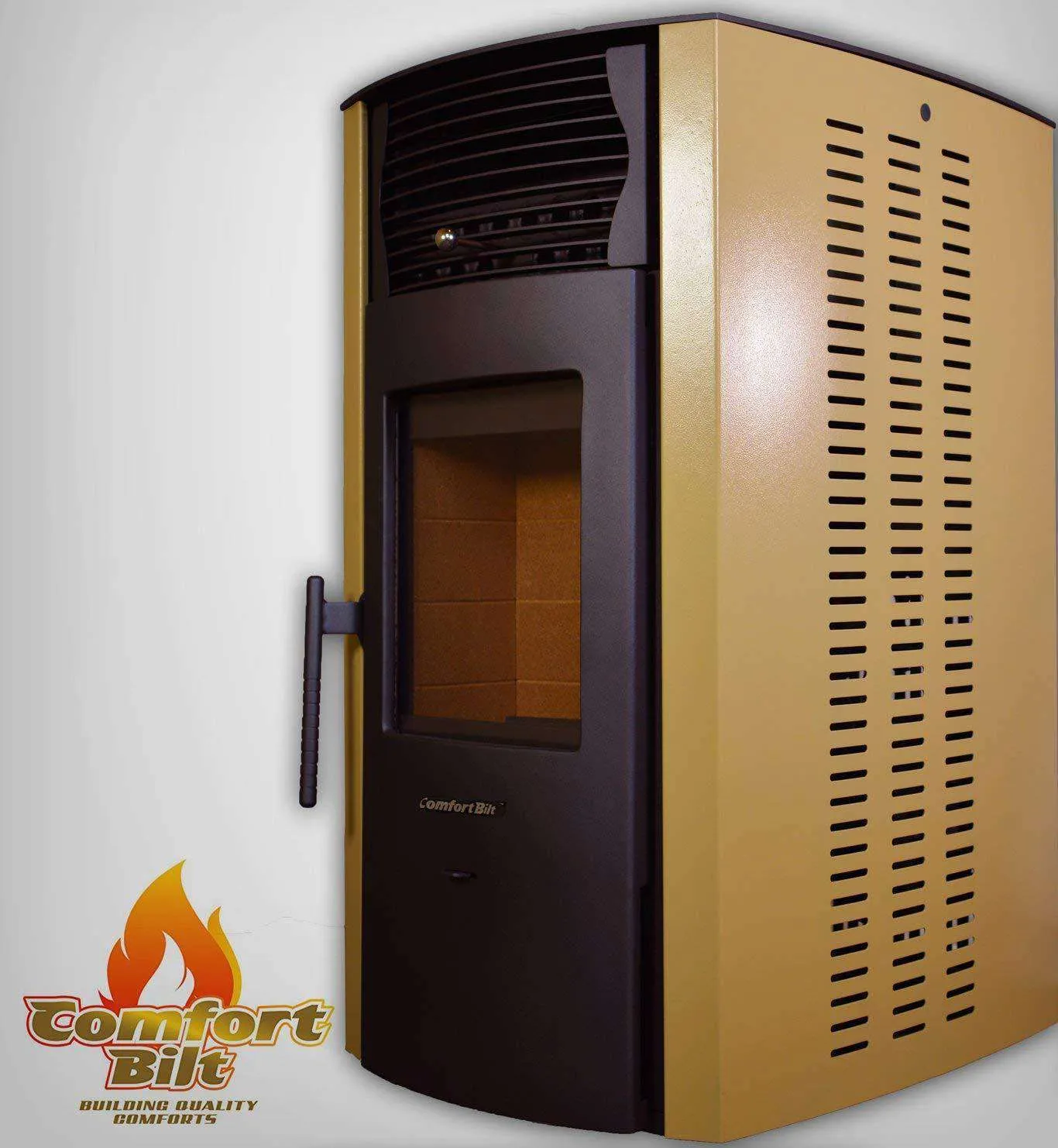 ComfortBilt HP50 2,200 sq. ft. EPA Certified Pellet Stove Auto Ignition 47 lb Hopper Apricot New