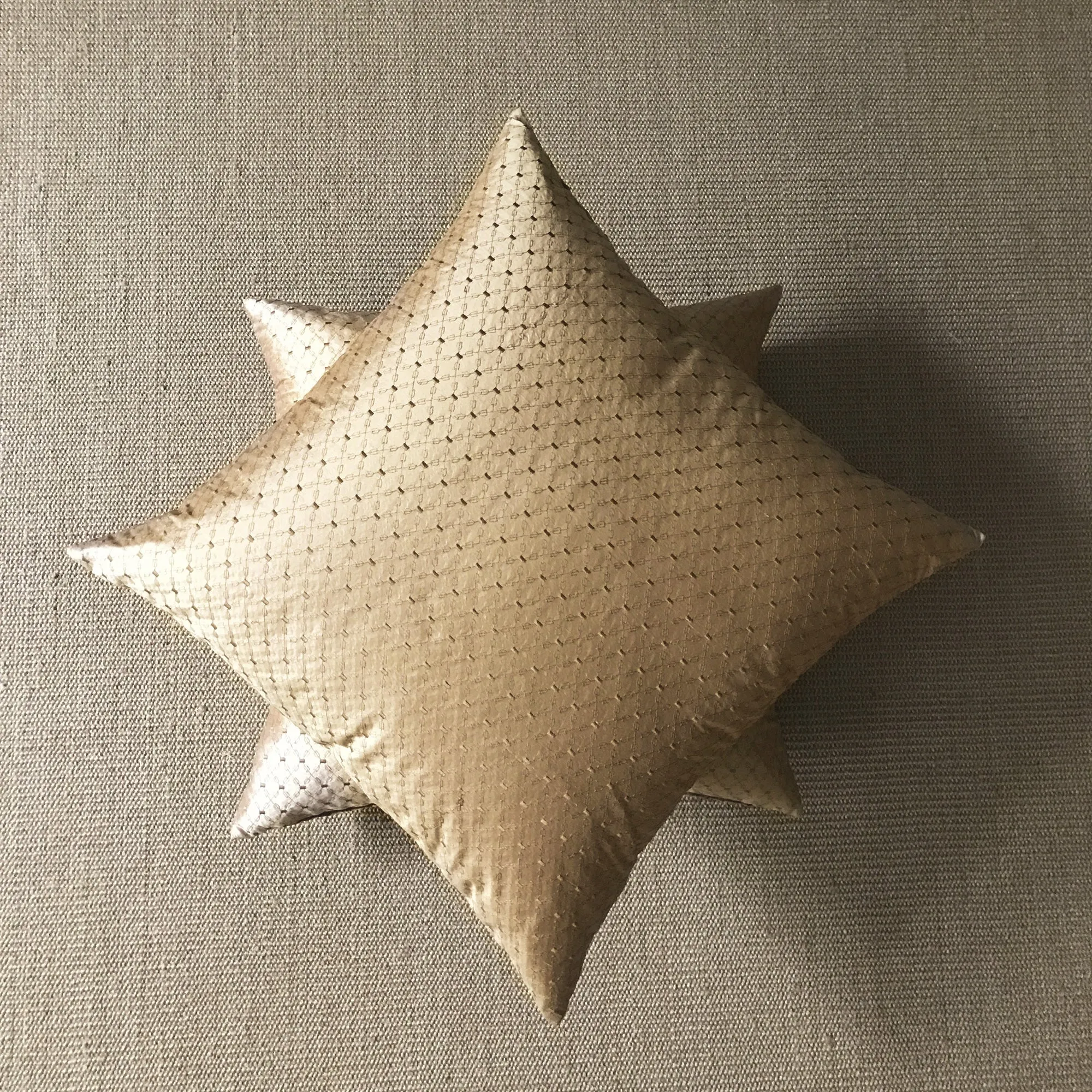 Copper Geometric Throw Pillow Cover 22x22