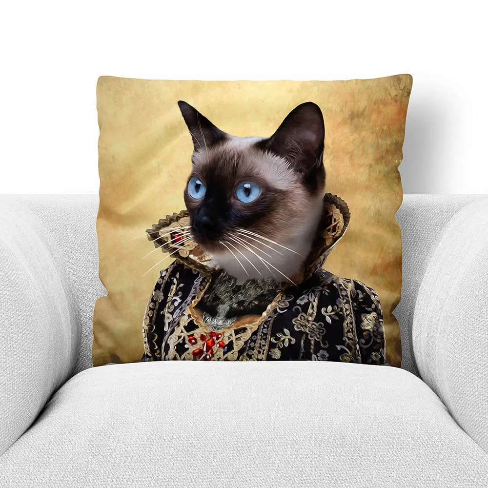 COUNTESS CROWS - CUSTOM PET PORTRAIT THROW PILLOW