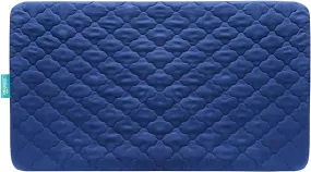 Crib Mattress Protector/ Pad Cover - Ultra Soft Microfiber, Waterproof, Navy (for Standard Crib/ Toddler Bed)