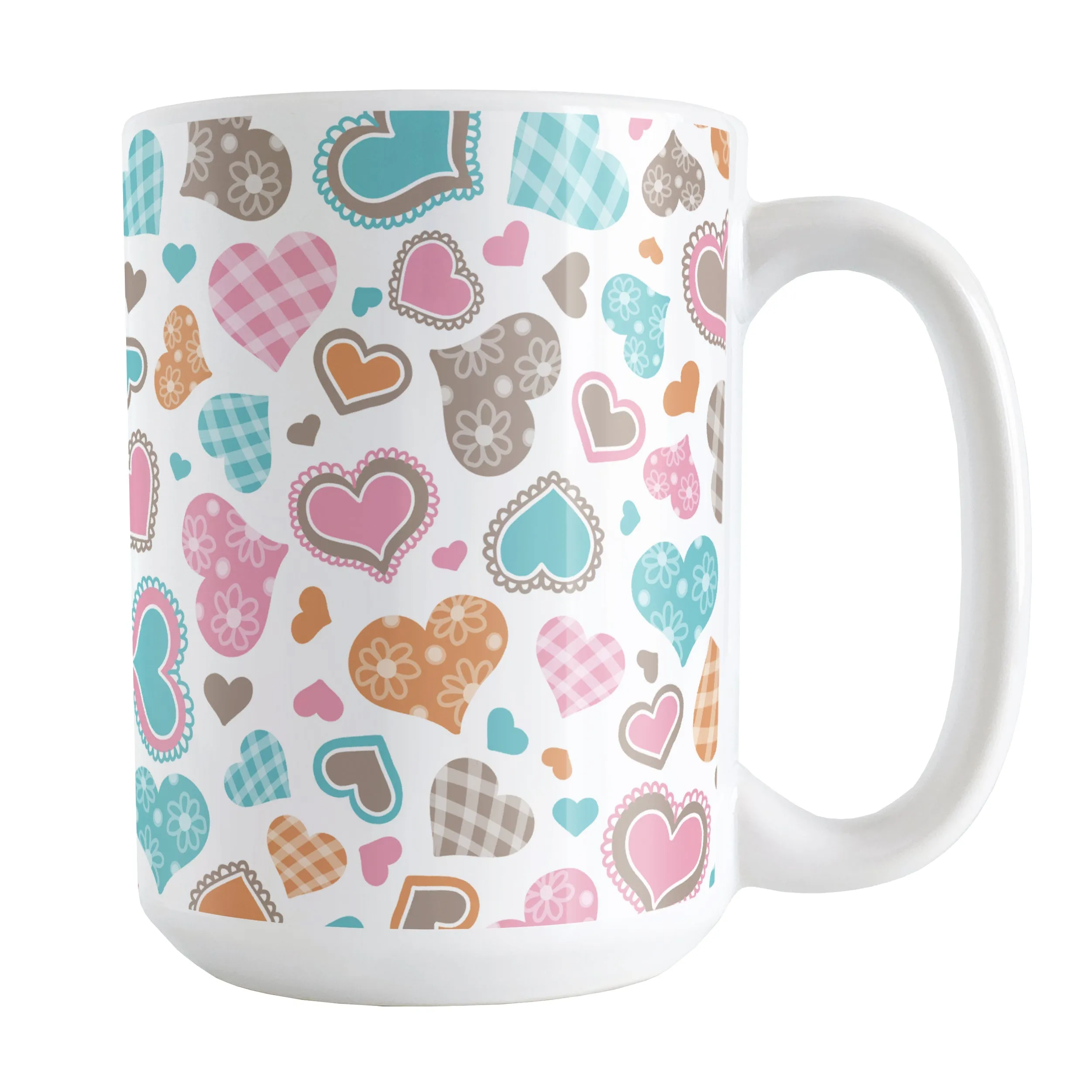 Cutesy Hearts Pattern Mug