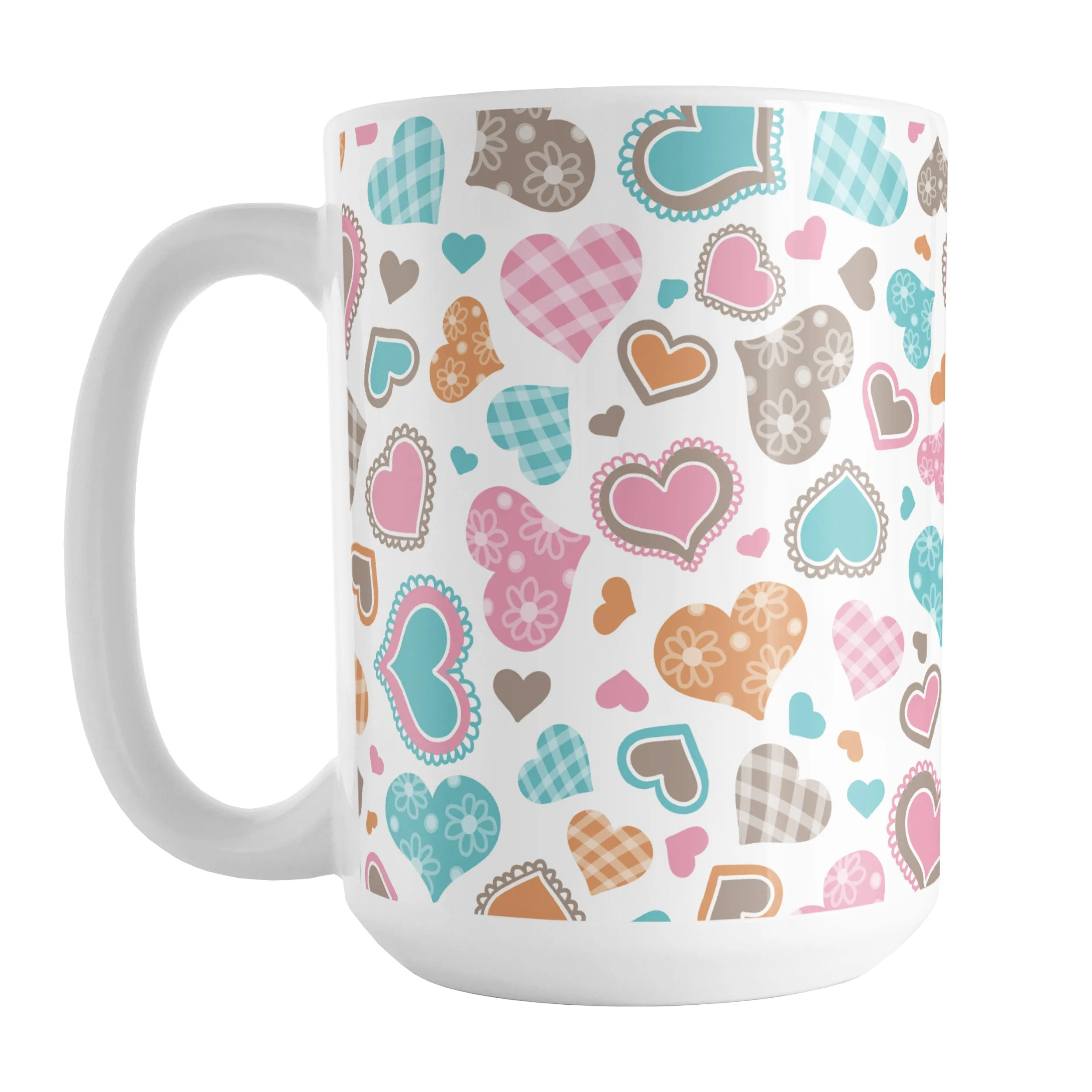 Cutesy Hearts Pattern Mug