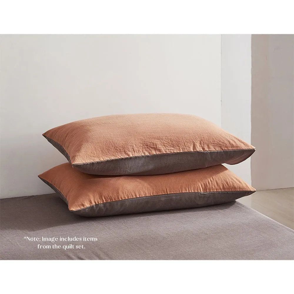 Deluxe Sheet Set Cotton Sheets Queen Orange Brown