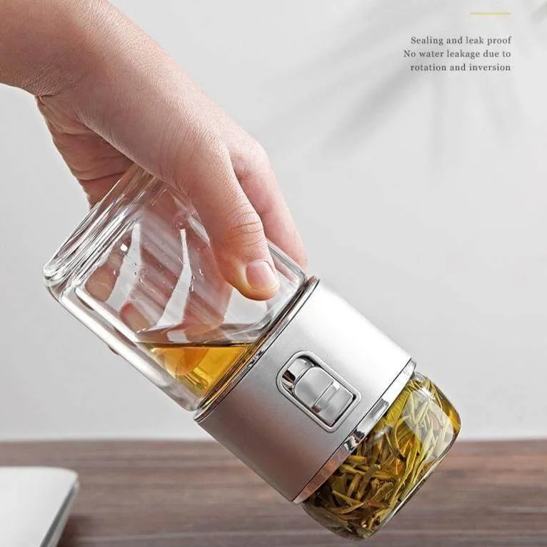 Double Glass Portable Eco-Friendly Tea Infuser