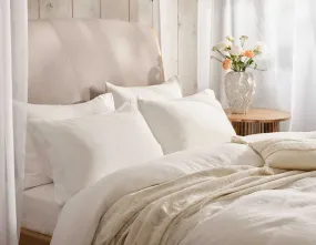 Double Linen Bedding Bundle - White