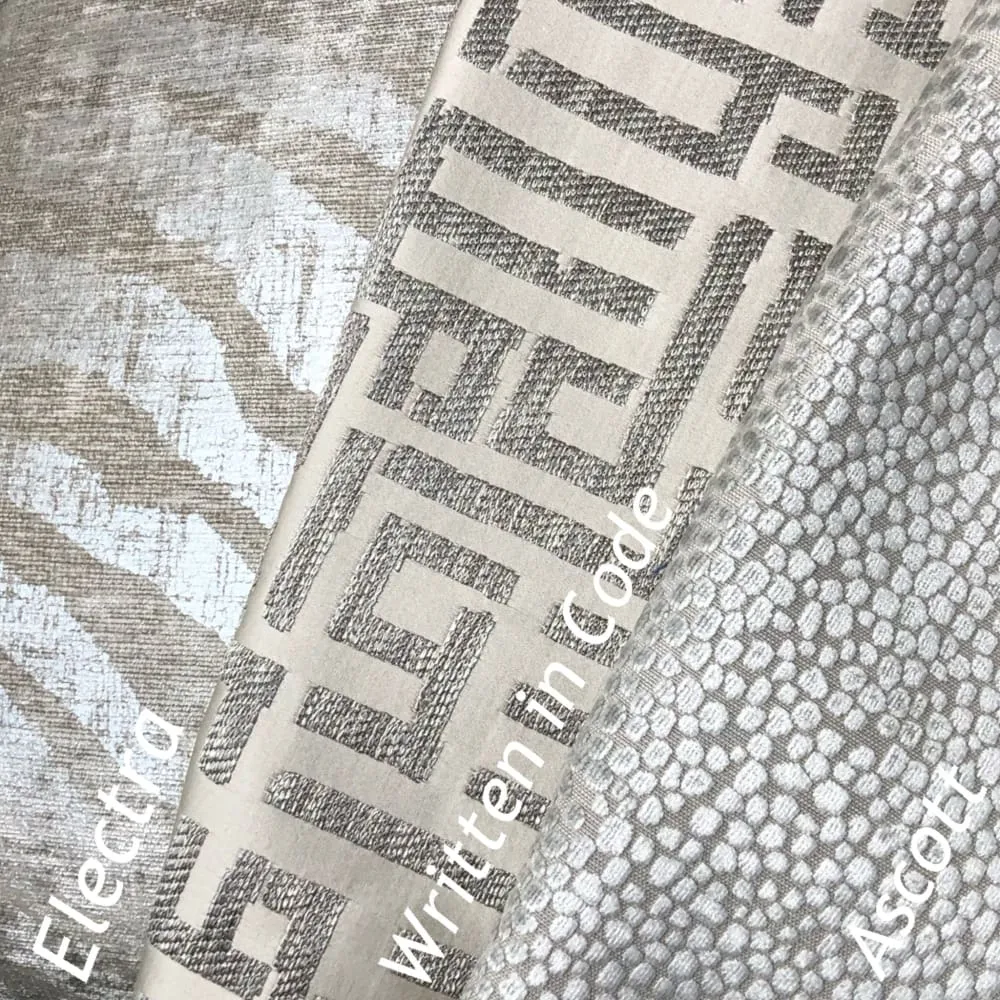 Electra Silver Taupe Tiger Stripe Chenille Pillow Cover