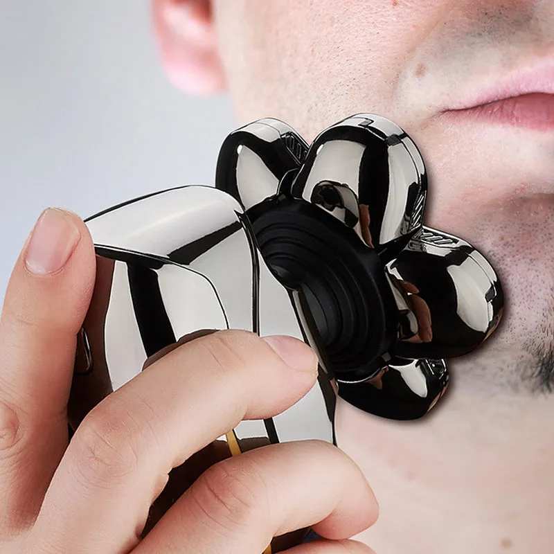 Electric shaver with six blades for men