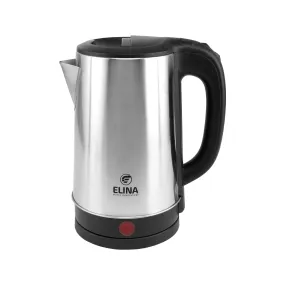 Elina 2 Ltr. Stainless Steel Body Electric Kettle, 1500W, Silver