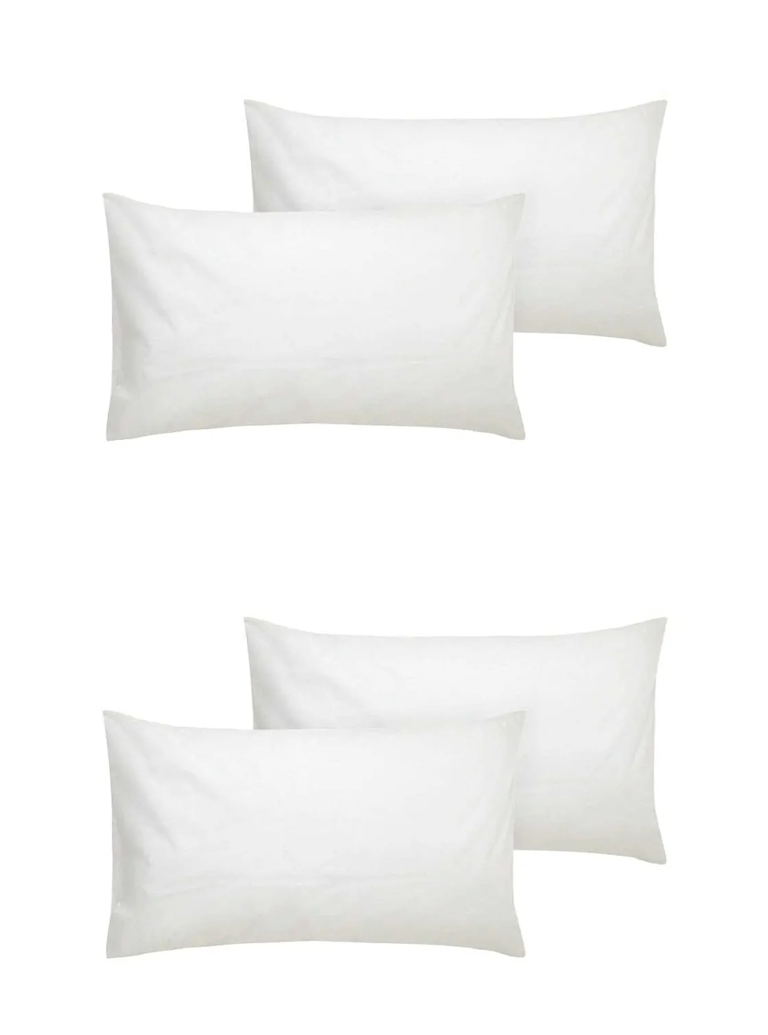 Embroco Best Solid Best Sleeping Pillow Pack of 4 (WhitePillow)