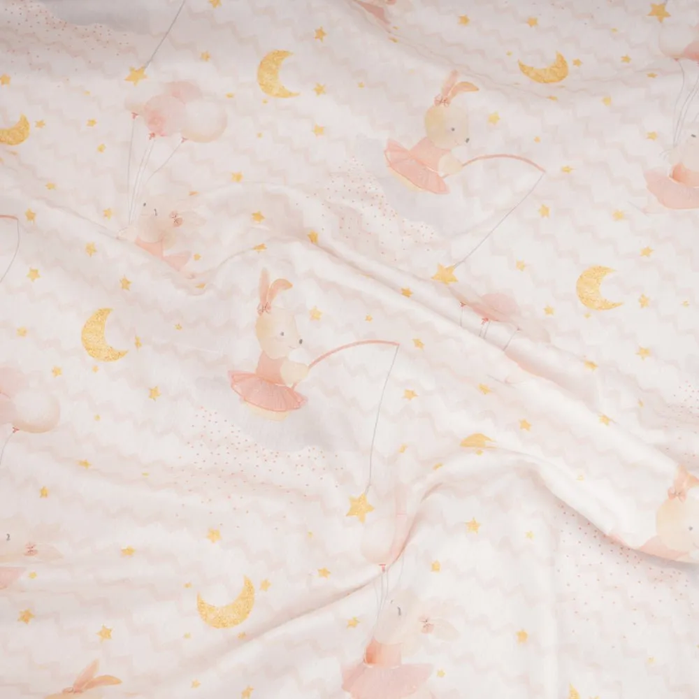 Fancy Fluff Organic Cot Bedsheet - Day Dream