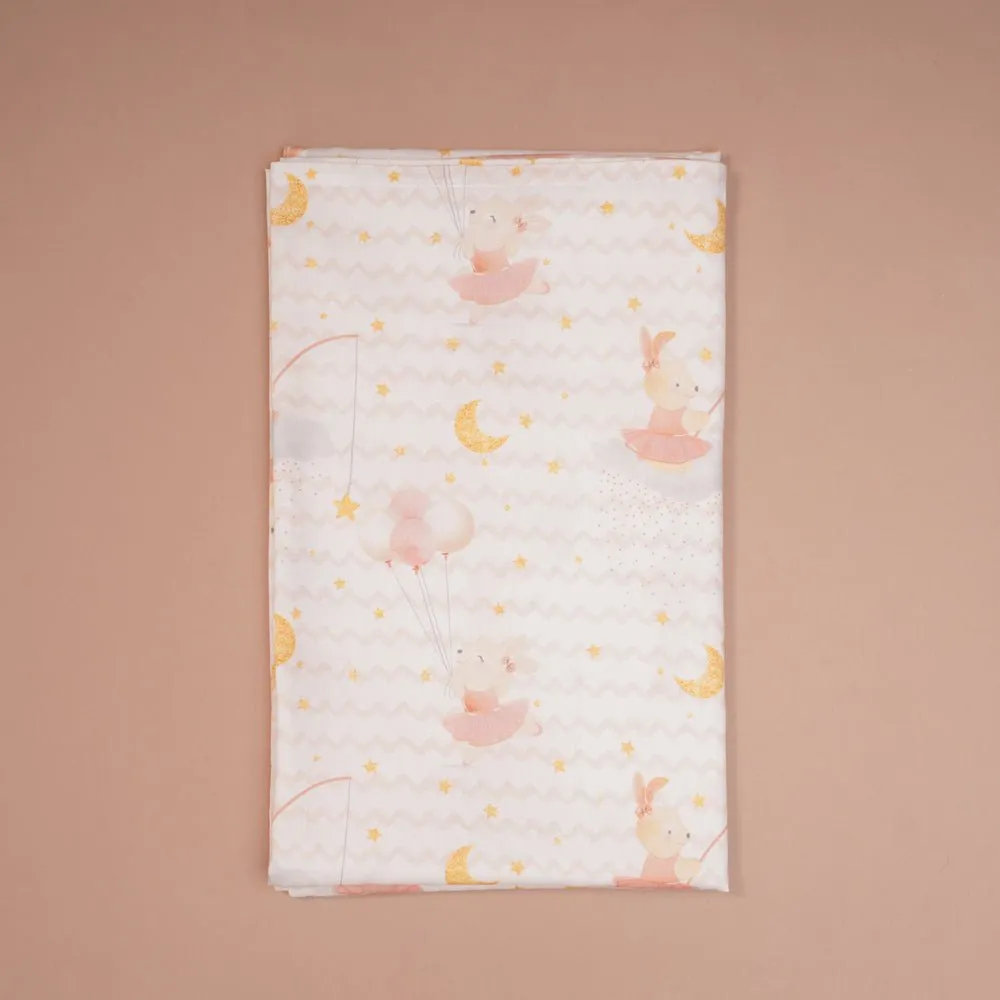 Fancy Fluff Organic Cot Bedsheet - Day Dream