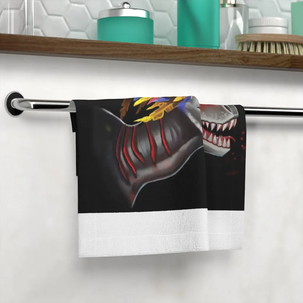 Feathered Raptor Face Towel