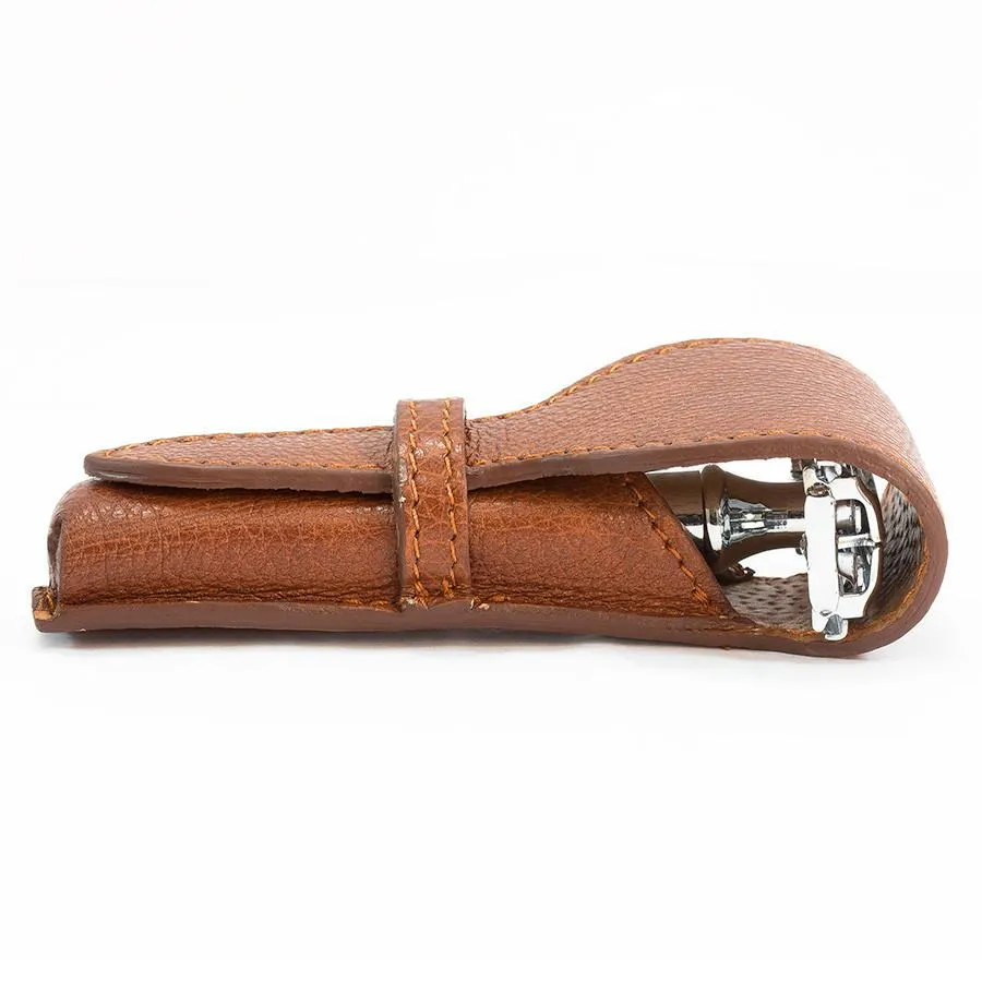 Fendrihan Soft Leather Safety Razor Sheath by Ruitertassen