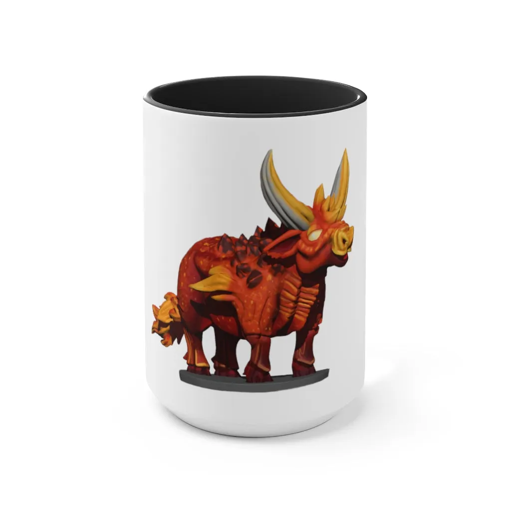 Fire Bull Accent Mug