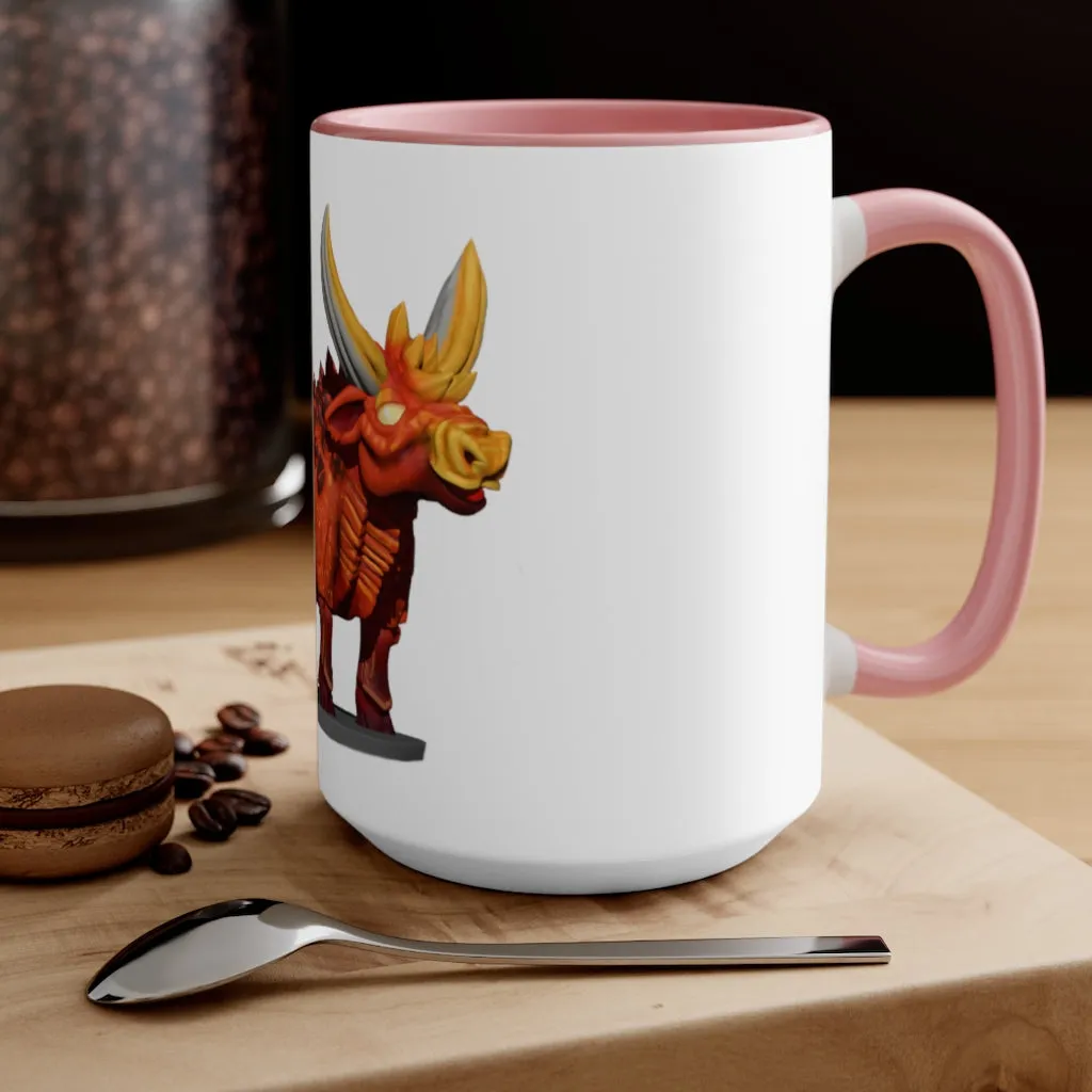 Fire Bull Accent Mug