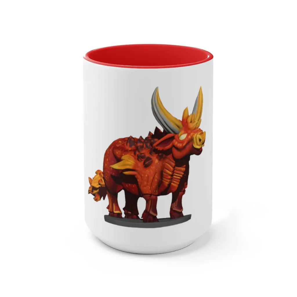 Fire Bull Accent Mug