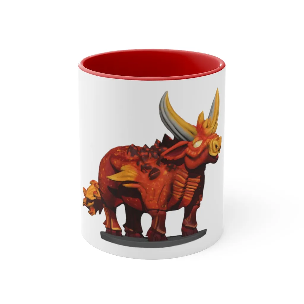 Fire Bull Accent Mug