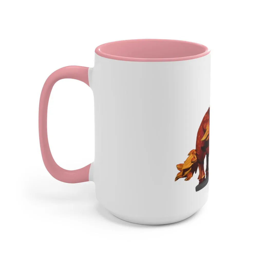 Fire Bull Accent Mug