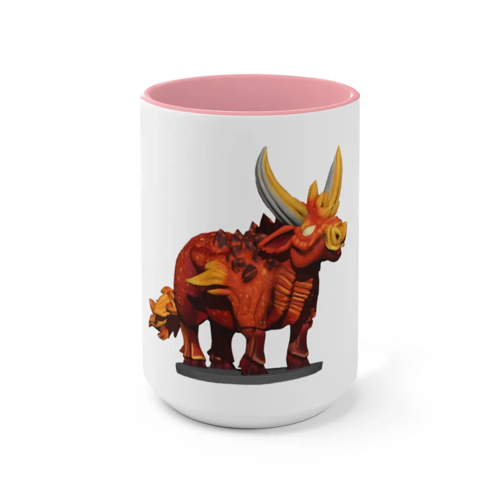 Fire Bull Accent Mug