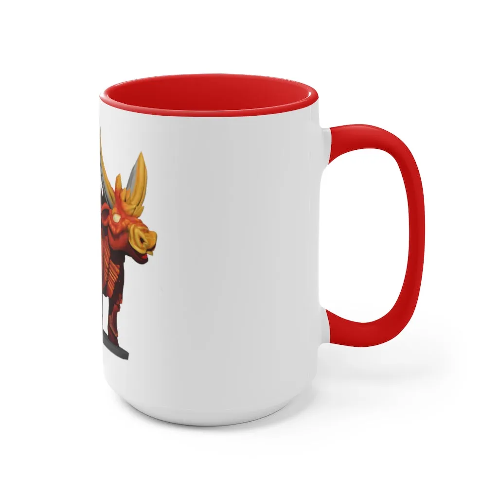 Fire Bull Accent Mug