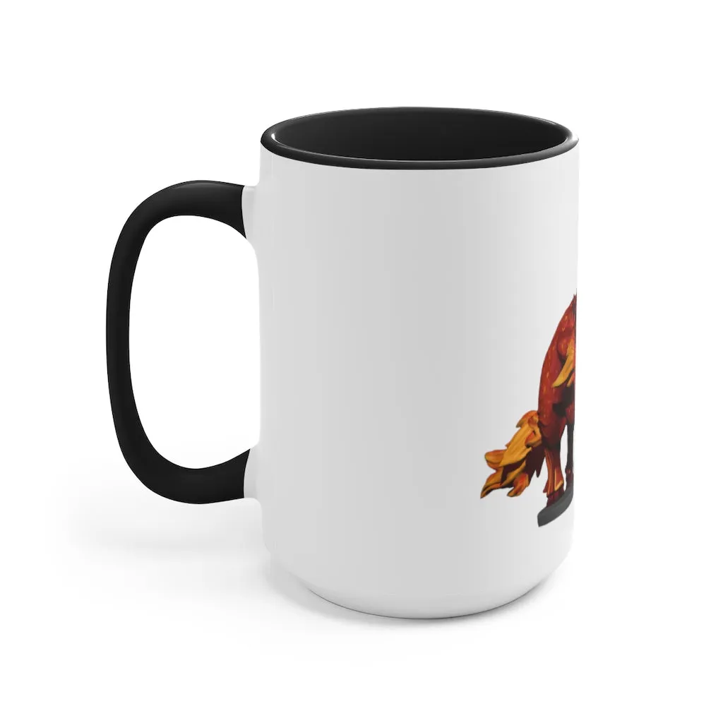 Fire Bull Accent Mug