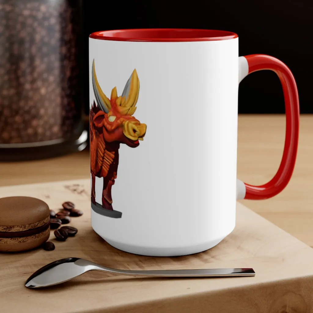 Fire Bull Accent Mug