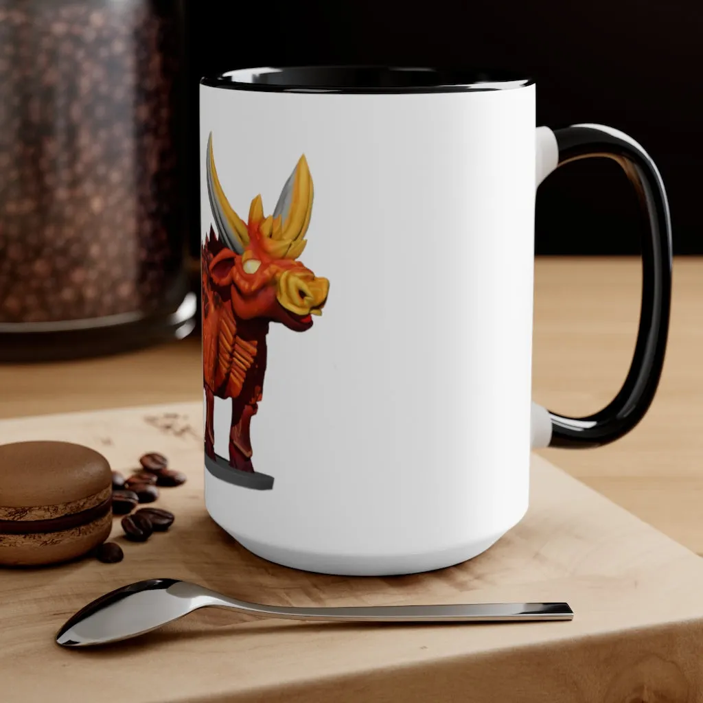 Fire Bull Accent Mug