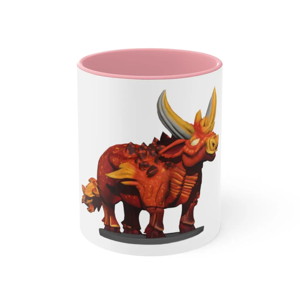 Fire Bull Accent Mug