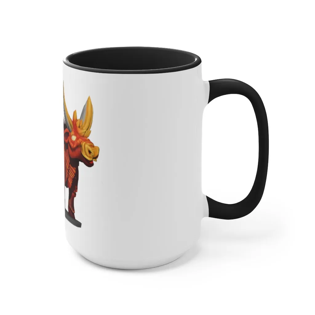 Fire Bull Accent Mug