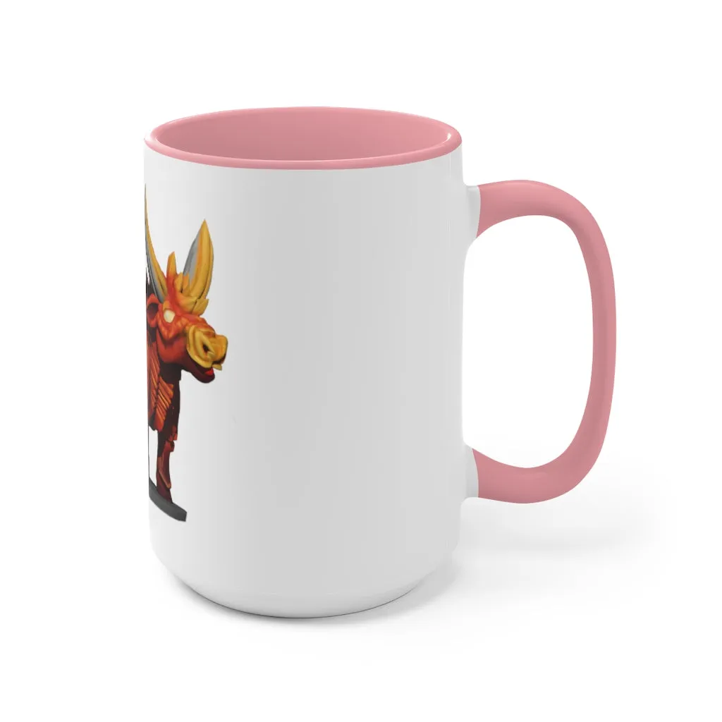 Fire Bull Accent Mug