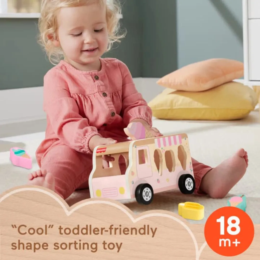 Fisher-Price Wooden Ice Cream Shape Sorter Set (18m )