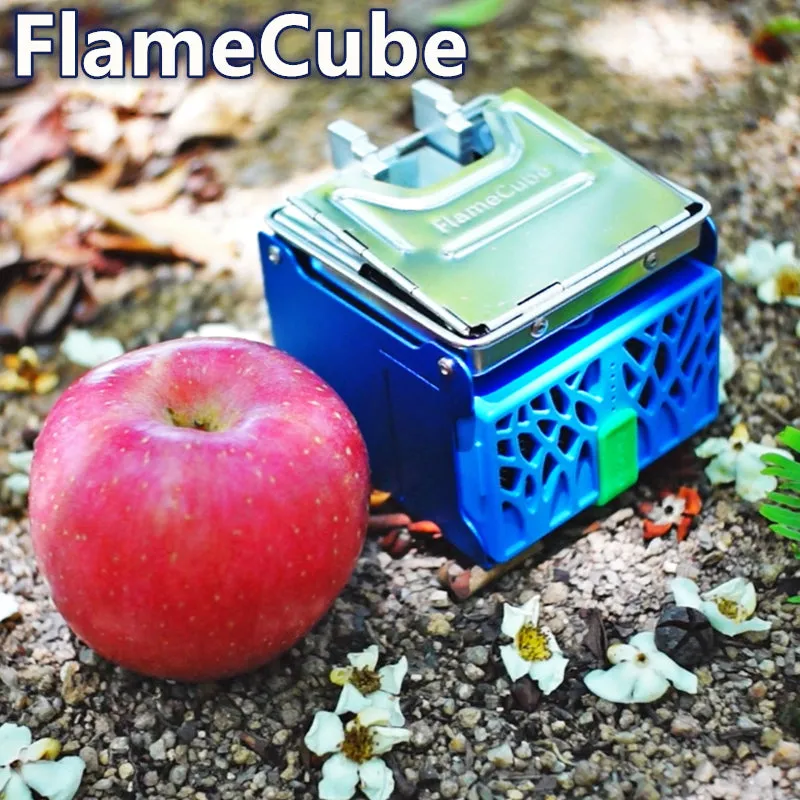 Flame Cube, Wood Burning and USB Charging Camping Stove