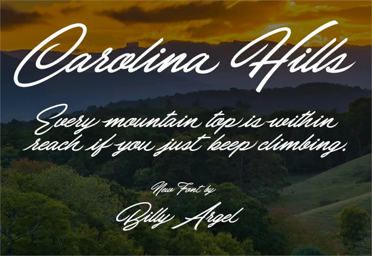 Free Carolina Hills Font