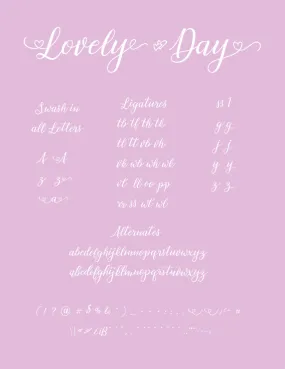 Free Lovely Day Font